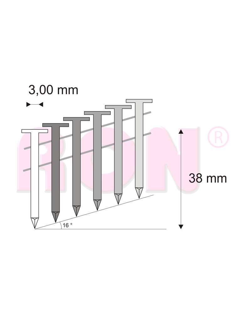 Hřebíky N12 lepeňáky svitek drát N12/38 ZN