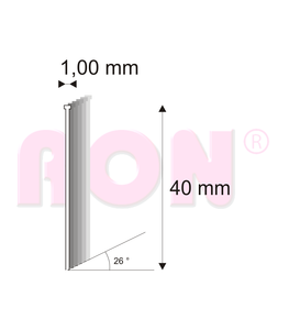 Brad 500/40 šikmý 26°, 5 000 ks