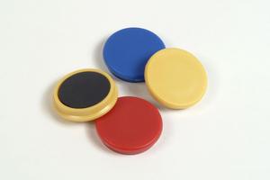 853/32 Magnets, mixed colours, 8 pcs