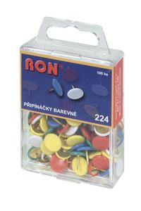 224 EZ Drawing Pins, plastic covered, mixed coours