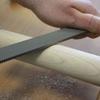 Milled-tooth file with curved teeth, 350 mm